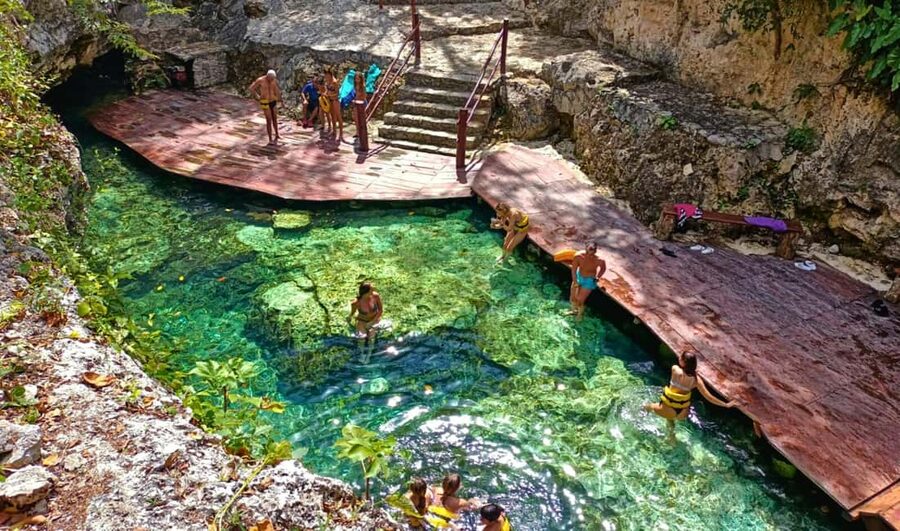 From Cancun: Tulum, Cenote and Turtle Swim Tour at Akumal - Buffet lunch at Canamayte