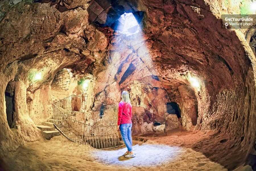 From Cappadocia: Green Tour with Hikes and Caves with Lunch - Going underground at Kaymakli