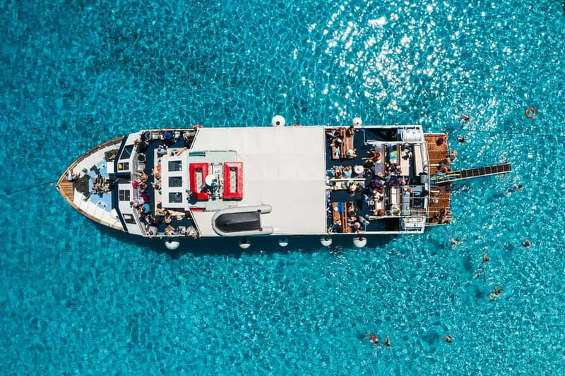 From Corfu: Day Cruise to Paxos, Antipaxos, & the Blue Caves - Antipaxos for clear water and a one-hour swim