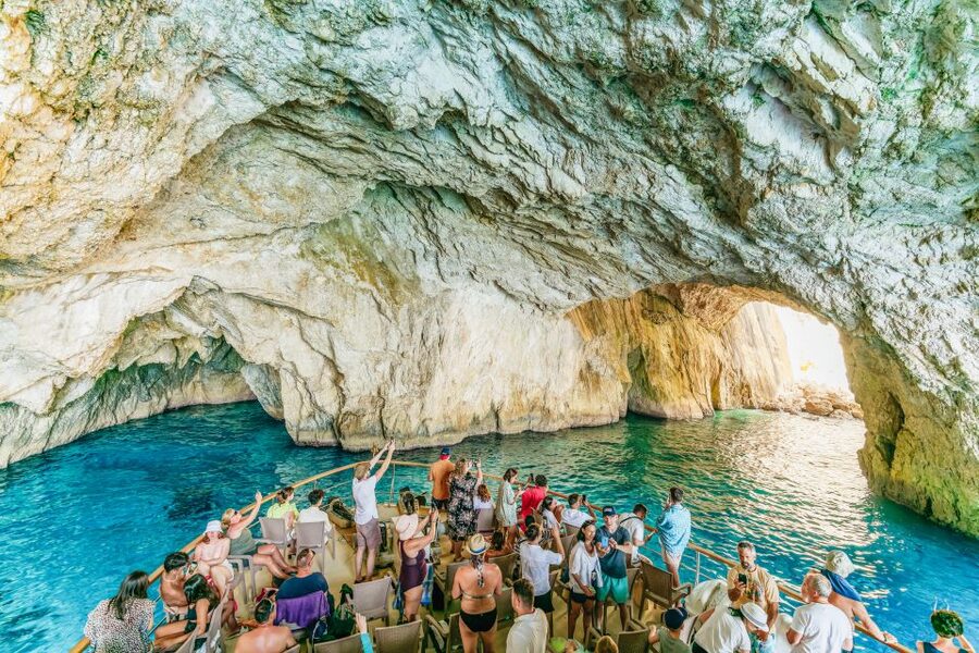 From Corfu Island: Antipaxos & Paxos Blue Caves Boat Cruise - The Return Ride Has Its Own Personality