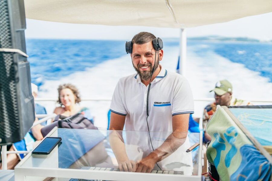 From Corfu Island: Antipaxos & Paxos Blue Caves Boat Cruise - How the Large Boat Affects the Experience