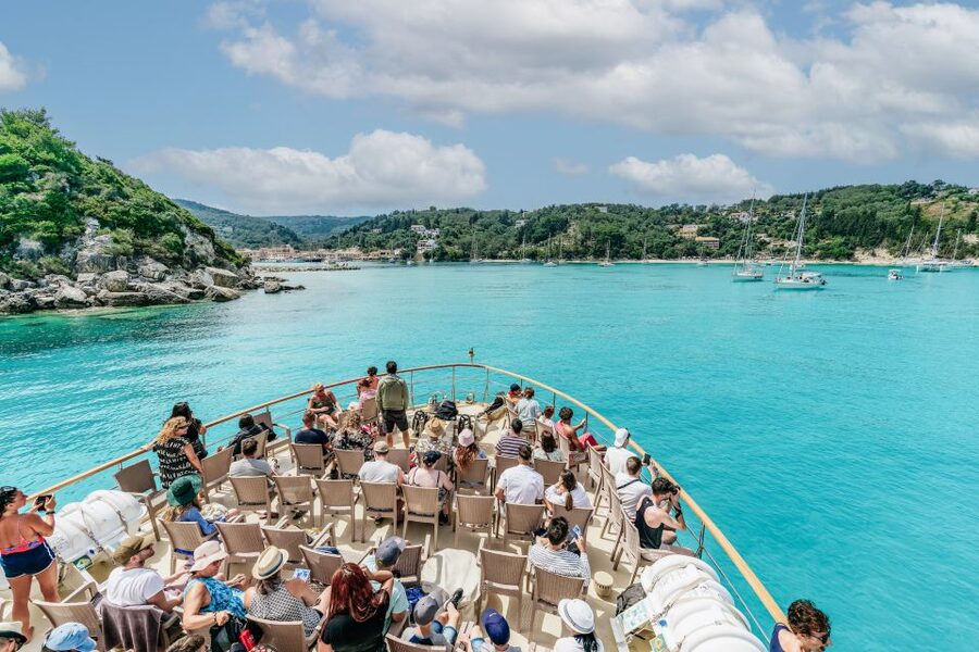 From Corfu Island: Antipaxos & Paxos Blue Caves Boat Cruise - Lakka Gives You Two Hours on Paxos