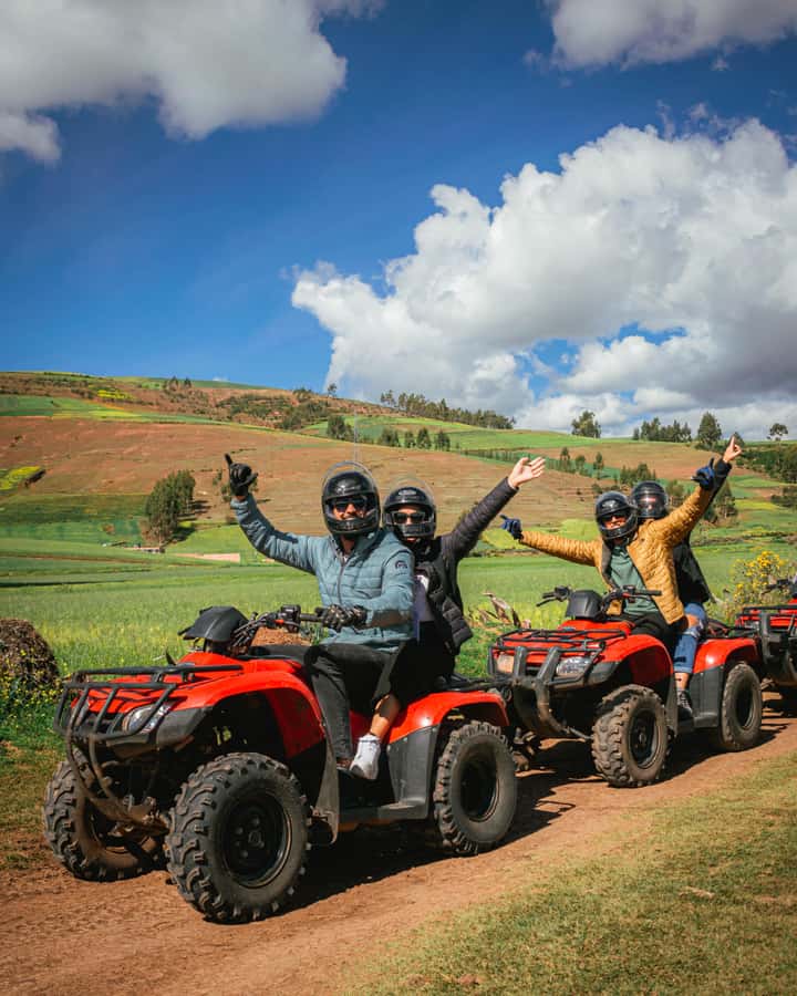 From Cusco: Quad bike tour Moray and Salt Mines - Maras Salt Mines and the white terraces