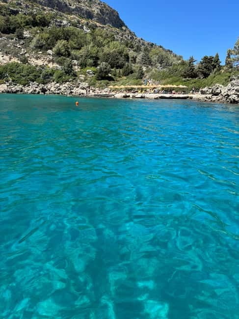 From Faliraki : Speedboat tour kalithea caves&antony kouin - Seeing the caves around Kalithea and Traganou Bay