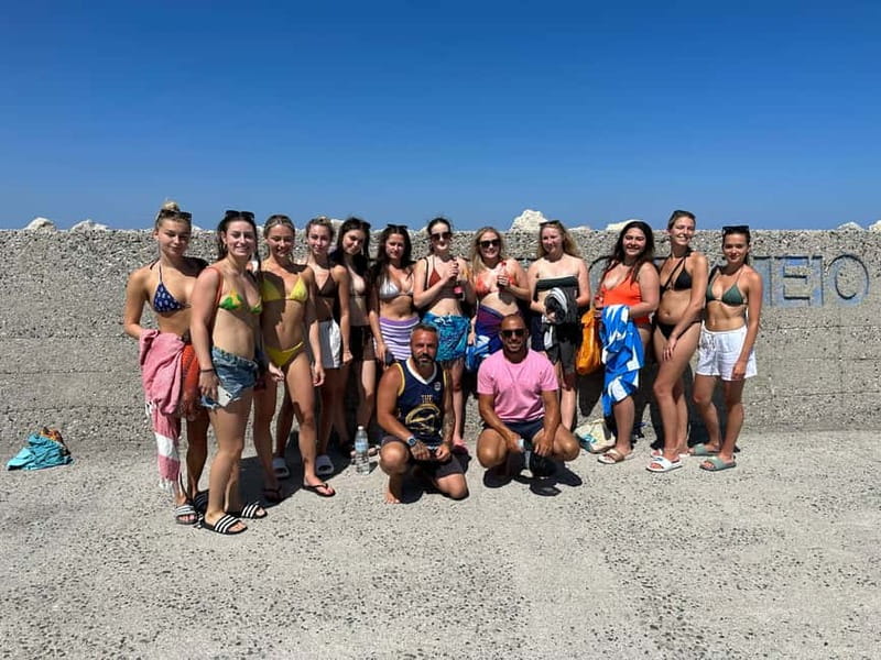 From Faliraki : Speedboat tour kalithea caves&antony kouin - What the captain adds to the ride