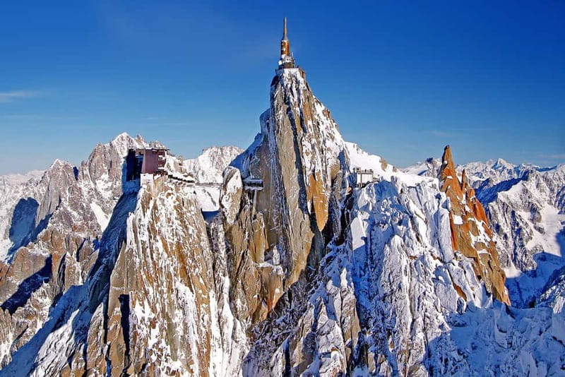 From Geneva: Chamonix, Mont Blanc & Ice Cave Guided Day Tour - Aiguille du Midi at 3,842 meters