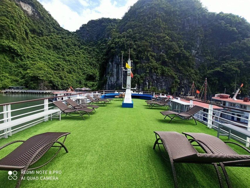 From Hanoi: Halong Bay 1 Day Trip Visit Cave, Island, Kayak - The sunset party on the ride back