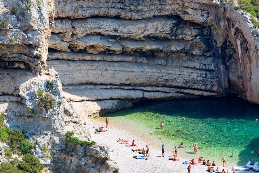 From Hvar: Blue Cave, Green Cave & 5 Islands Speedboat Tour - Vis Island, lunch, and the value of free time