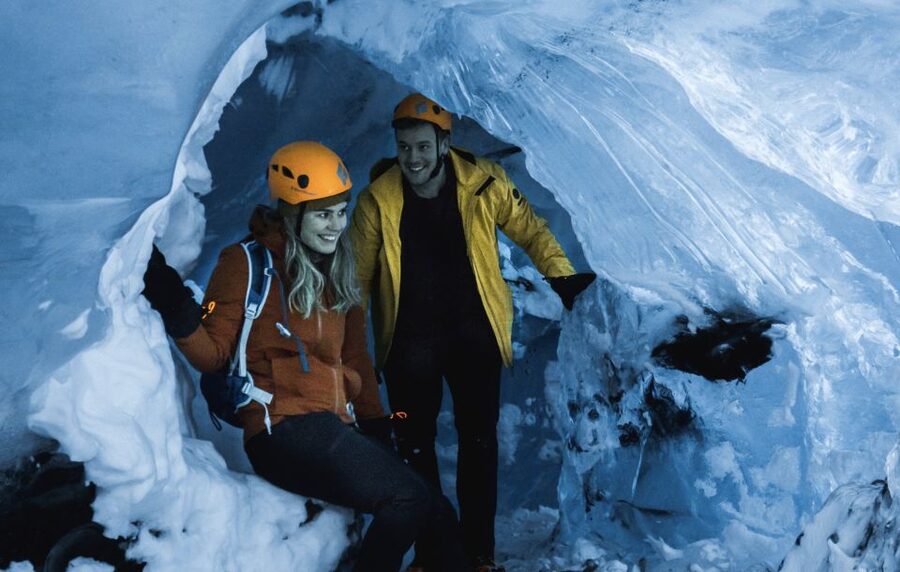 From Jökulsárlón: Crystal Blue Ice Cave Super Jeep Tour - Returning through the glacier scenery