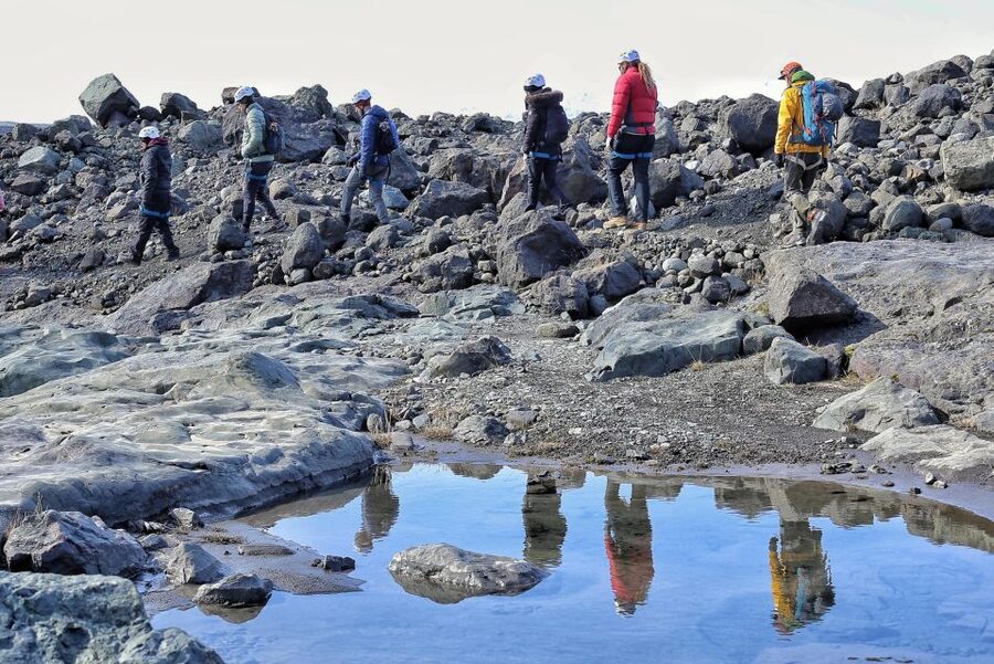 From Jökulsárlón: Ice Cave and Glacier Exploration Tour - Walking 4 to 6 kilometers across Breiðamerkurjökull