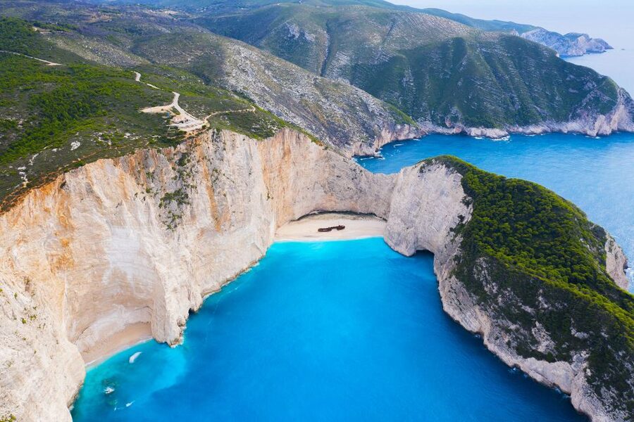From Kefalonia: Blue Cave Boat Cruise & Shipwreck Photo Stop - Seeing Navagio and the Shipwreck from the water