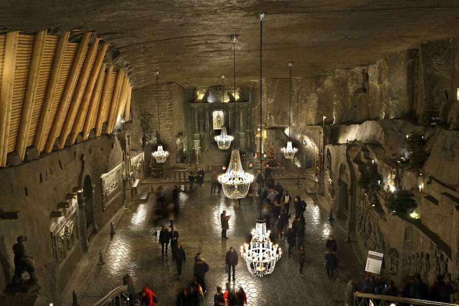 From Krakow: Wieliczka Salt Mine Tour & Hotel Pickup - The chambers, caves, and salt artwork