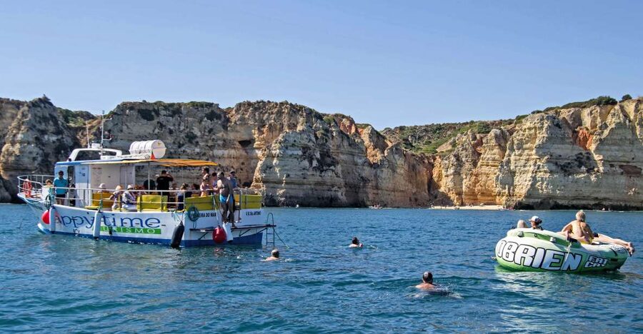 From Lagos: 2.5-Hour Guided Coastal Boat Tour & Grotto Visit - From Potato Beach to Dona Ana Beach