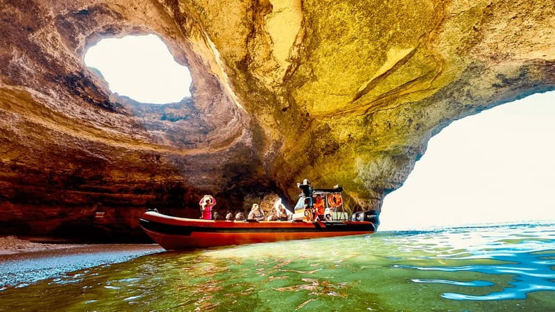 From Lagos: Benagil Caves Speedboat Adventure - Inside Benagil Cave and beyond