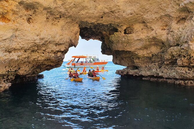 From Lagos: Kayak Tour of Ponta da Piedade Caves on Catamaran - The catamaran makes the outing easier