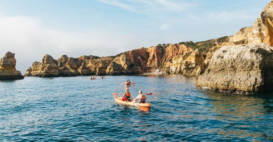 From Lagos: Kayaking and Boat Cave Explorer Tour - Starting at Lagos Marina and Gate EFGHI
