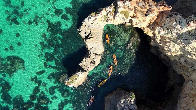 From Lagos: Ponta da Piedade Caves Kayak Tour from Catamaran - What $37 gets you