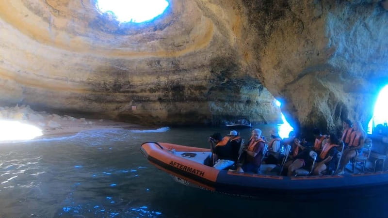 From Lagos: Scenic Cruise to the Benagil and Carvoeiro Caves - Carvoeiro caves and the sandstone coast