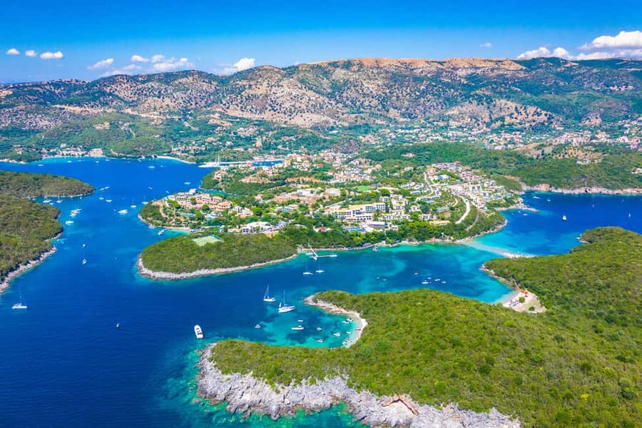 From Lefkimmi: Sivota,Blue Lagoon & Cave Cruise by Speedboat - Sivota Harbor and Two Hours Ashore