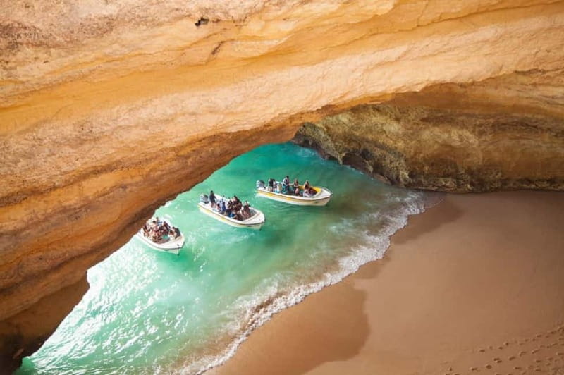 From Lisbon: Algarve, Benagil Sea Cave & Lagos Full-Day Tour - Benagil Cave from above, or by optional boat