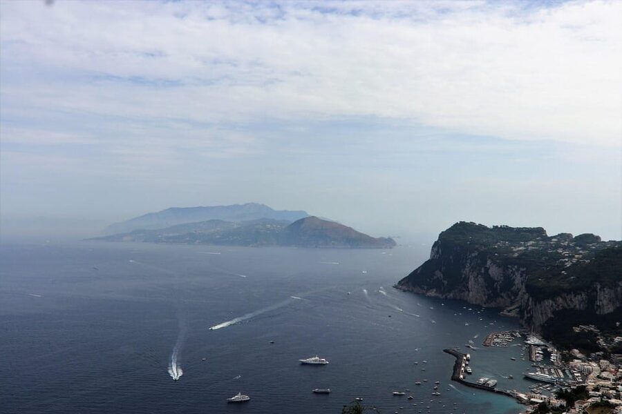 From Naples: Blue Grotto, Capri, and Anacapri Group Tour - Augustus Gardens and the Faraglioni view