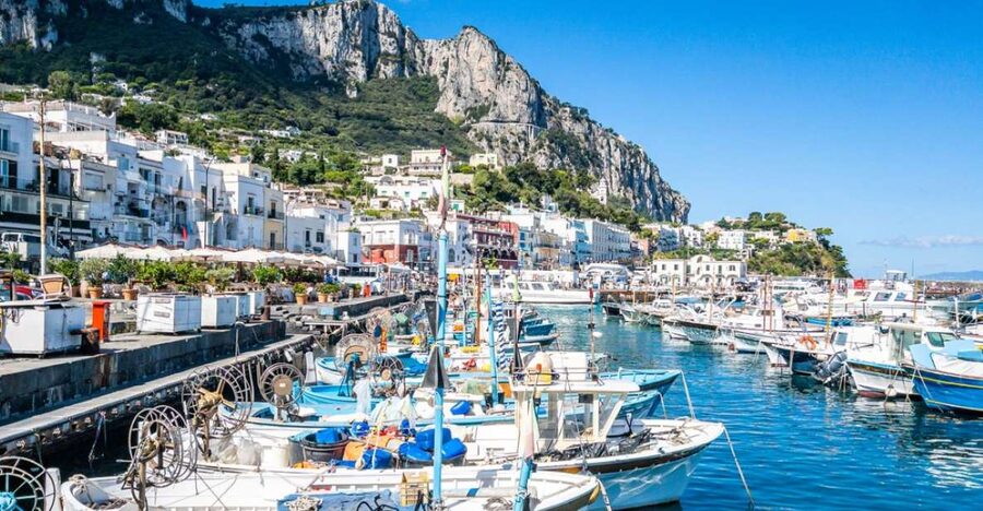 From Naples: Capri, Anacapri, and Blue Grotto Full-Day Trip - The ferry from Naples sets the mood