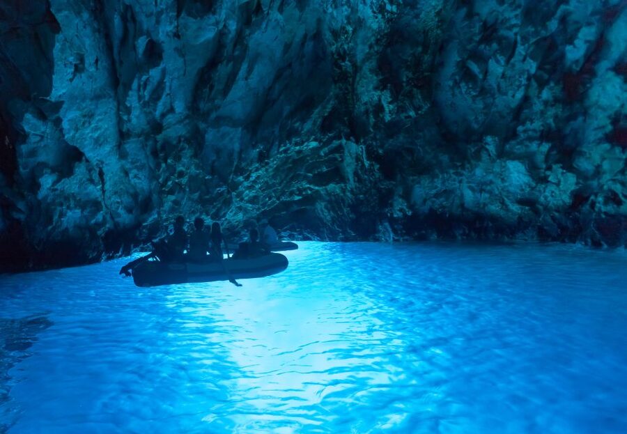 From Omis: Blue Cave & 5 Island Speedboat Tour - Biševo’s cave and Monk Seal Cave