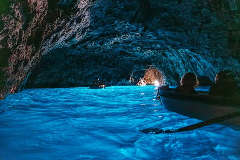 From Sorrento: Capri Boat Tour with Blue Grotto Visit - The coast from Marina Grande to Punta Carena