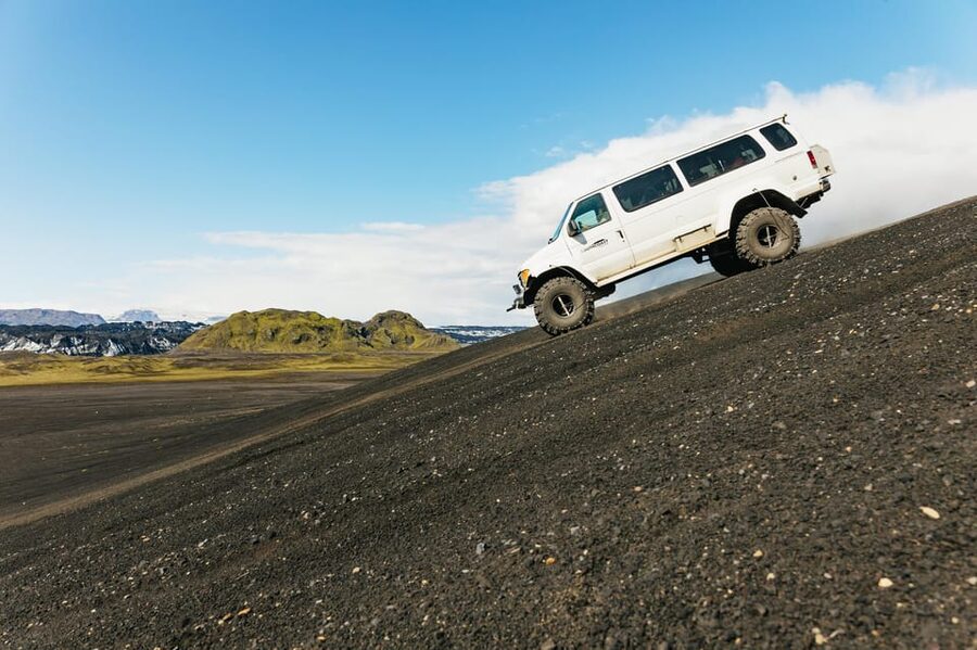 From Vik: Katla Ice Cave and Super Jeep Tour - When the waterfall stops make sense
