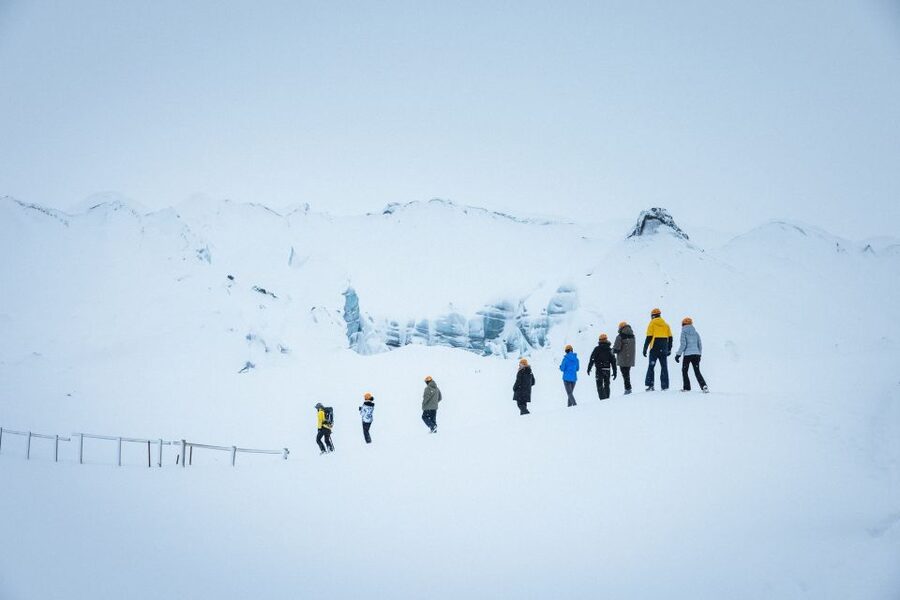 From Vik: Myrdalsjokull glacier and Katla Ice Cave Tour - Walking across Mýrdalsjökull