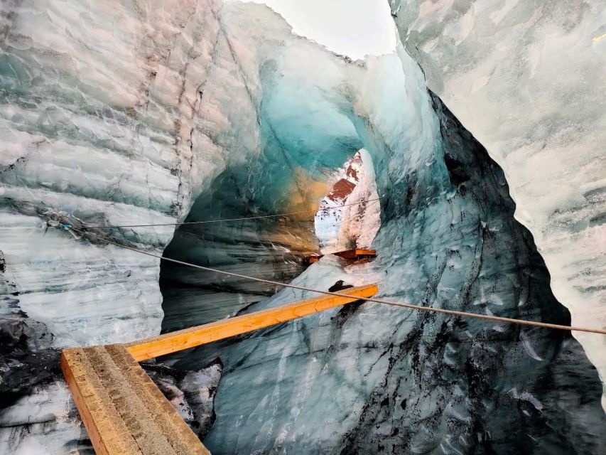 From Vik: Myrdalsjokull glacier and Katla Ice Cave Tour - Entering Kötlujökull Ice Cave