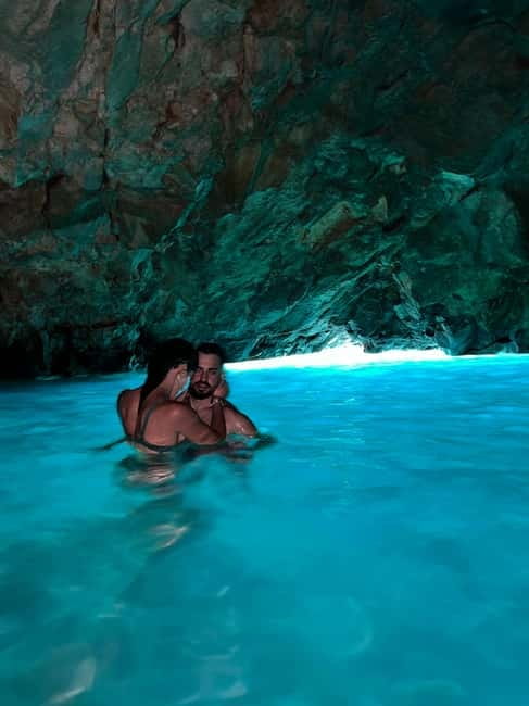 From Vlore: Blue Cave and Grama Bay Adventures - Dafina Bay and Dafina Cave offer the first real break