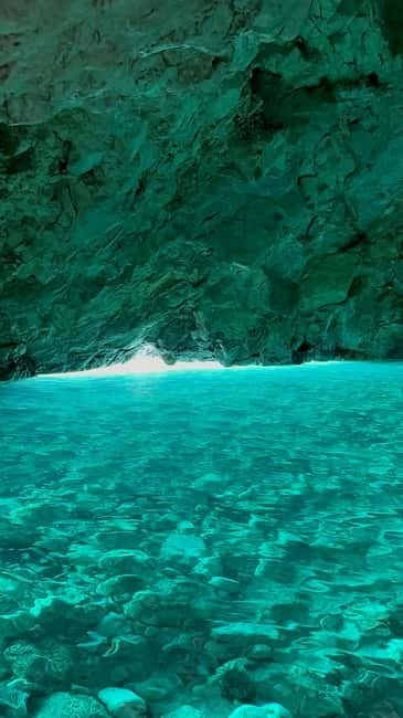 From Vlore: Blue Cave and Grama Bay Adventures - Bristan Bay and the canyon keep the pace moving