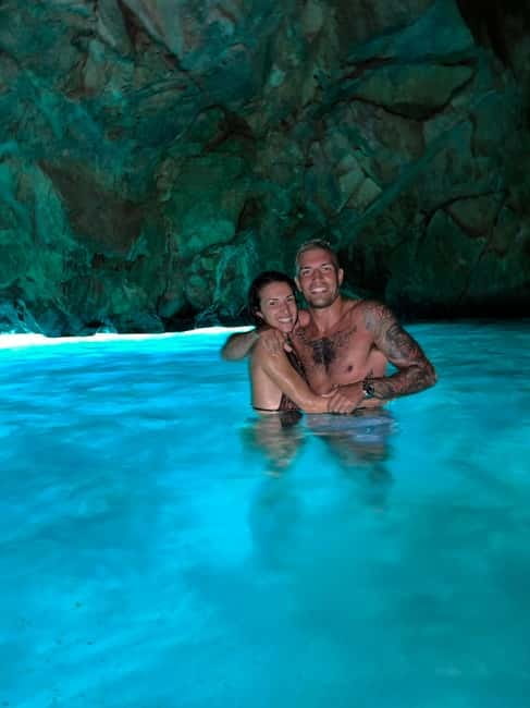 From Vlore: Blue Cave and Grama Bay Adventures - Blue Cave brings color and close-up scenery