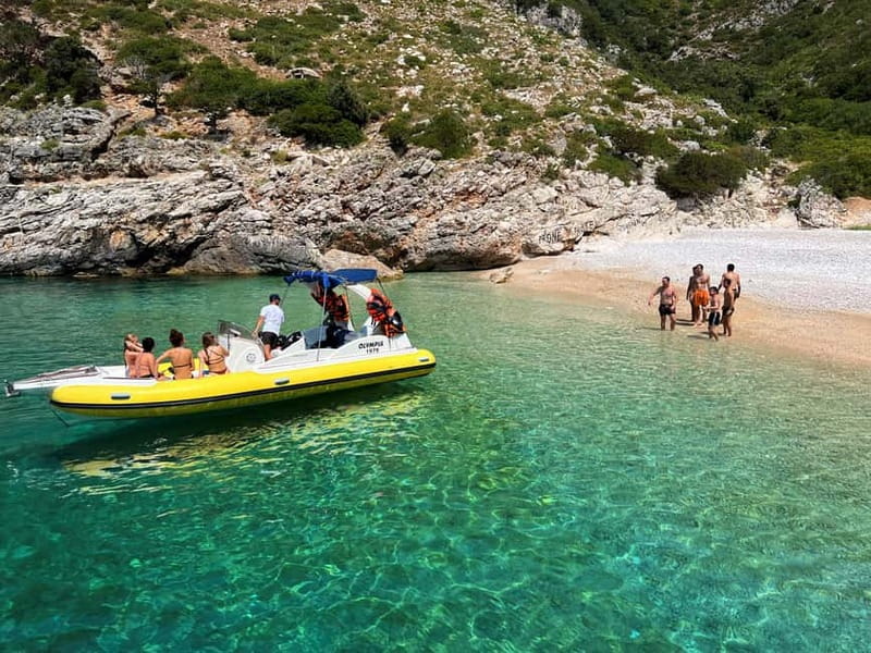 From Vlore: Haxhi Ali Cave & Karaburun Beach Speedboat Tour - The short walk to St. Koli Bay