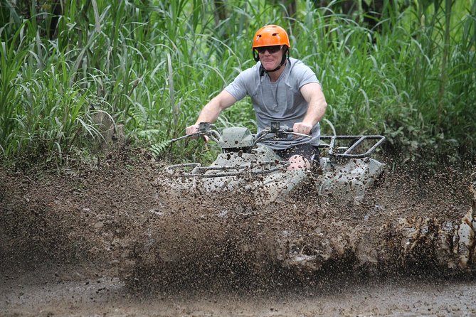Gorilla Cave ATV Bali Ubud, Monkey Forest, Temple, and Lunch - The guide and the long road between stops