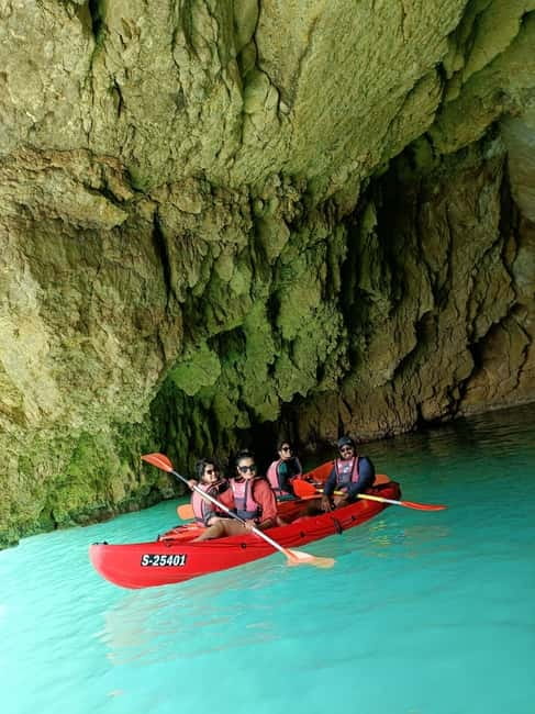 Gozo: 1 Hour Kayak plus +Cave Tour + Drop off Blue Lagoon - Blue Lagoon time from about 1:30 onward