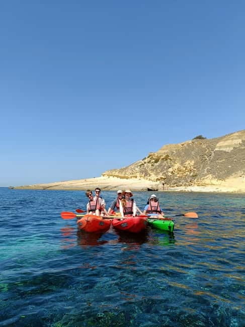 Gozo: 1 Hour Kayak plus +Cave Tour + Drop off Blue Lagoon - The new Comino entry rule matters