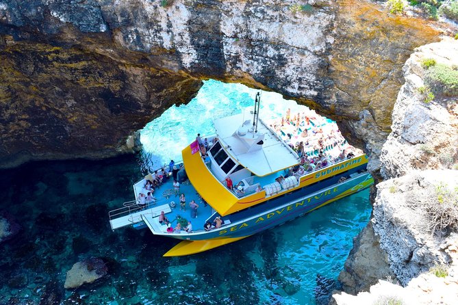 Gozo & Comino Islands, Blue Lagoon & Seacaves Tour - One hour at Comino’s Blue Lagoon