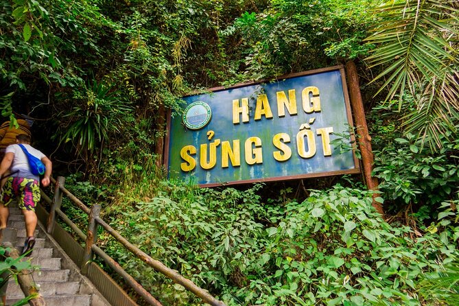 Ha Long Bay Cruise Day Tour - Cave, Kayaking, Swimming & Lunch - Ti Top Island: swim or climb for the view