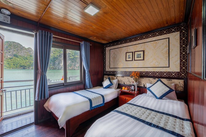 Halong Bay 2 Days 1 Night Traditional Boat - Ti Top Island adds sand and a viewpoint
