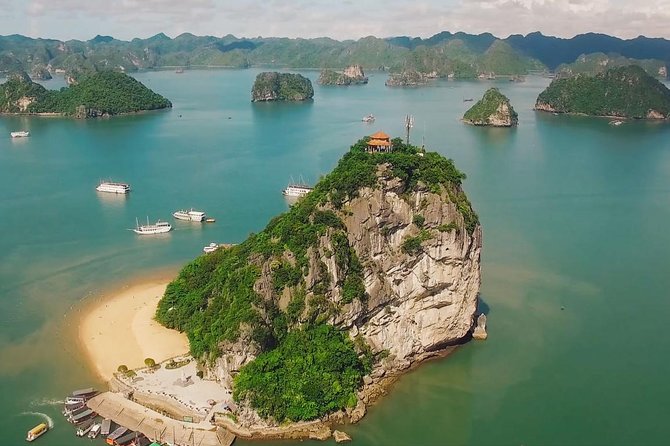 Halong Bay Full Day With Cave, Kayaking And Swimming - Highway Transfer - Sung Sot Cave and its steep stairway