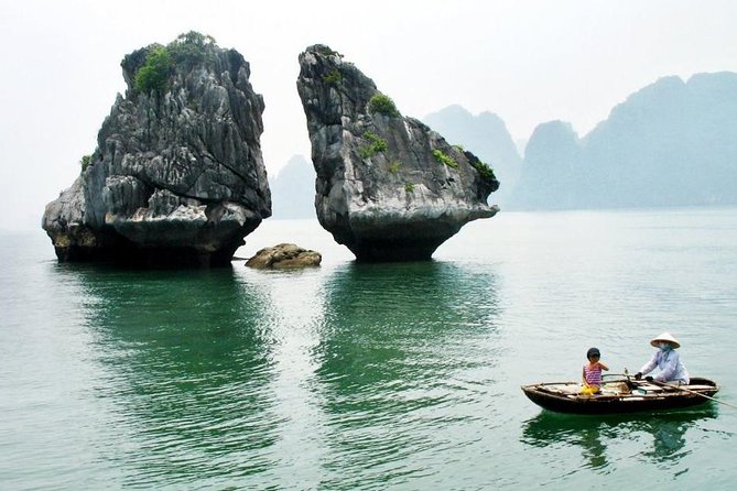 Halong Bay Full Day with Kayaking, Hiking viewpoint, Cave - Deluxe To Luxury - Titop Island, 420 steps and a white-sand beach