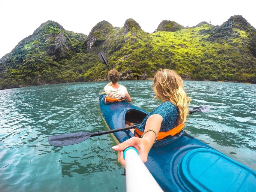 Hanoi: Halong Bay Day Trip with Titop Island, Cave, & Kayak - Titop Island for a climb, a swim, or a break
