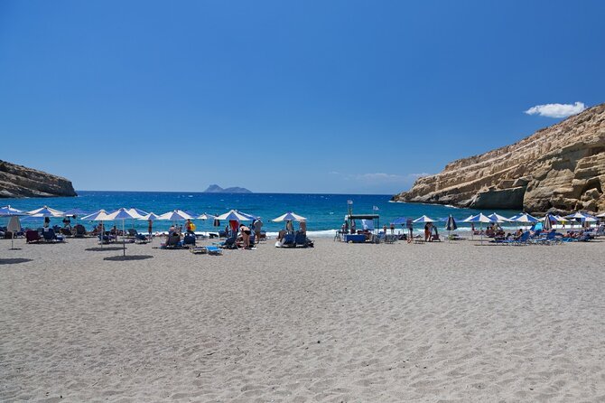 Heraklion: Matala Beach, Hippie Caves & Odigitria Monastery - Seeing the hippie caves above the beach