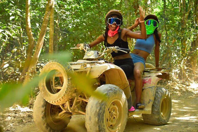 Horseback Riding plus ATV, Cenote, Ziplines, and Lunch - Cooling off at the freshwater cenote