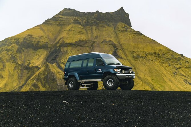 Ice Cave Tour from Vík - The walk across volcanic ground