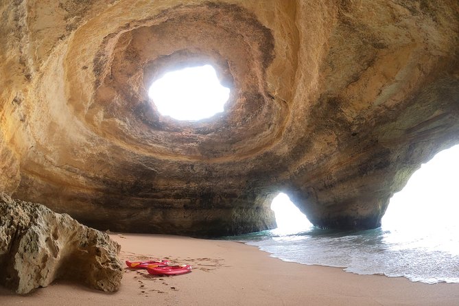 Kayak Benagil Cave with 1st kayak tour company - Praia da Corredoura and the lovers beach stop