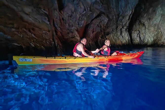 Kayak Trip to Hidden blue Cave, with lunch & fruits. - The return route and the smaller seal cave