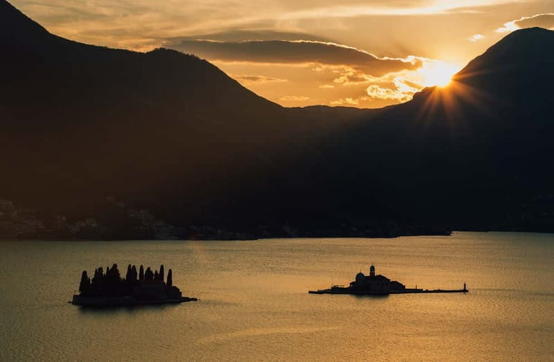 Kotor: Bay of Kotor and Blue Cave Speedboat Tour - Verige and the route toward Mamula Island